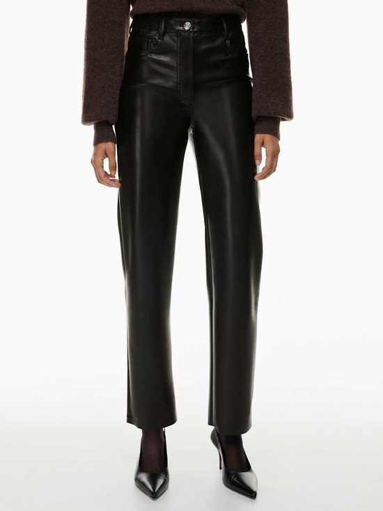 Wilfred Denim - Wilfred - The Melina Leather Pant in Black